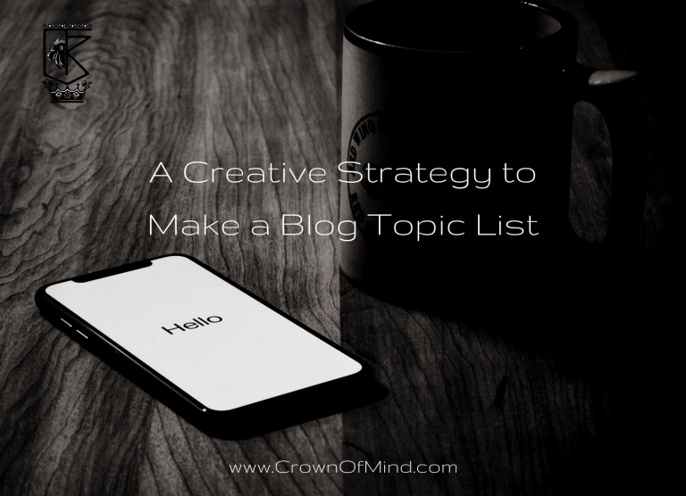 A Creative Strategy to Make a Blog Topic List