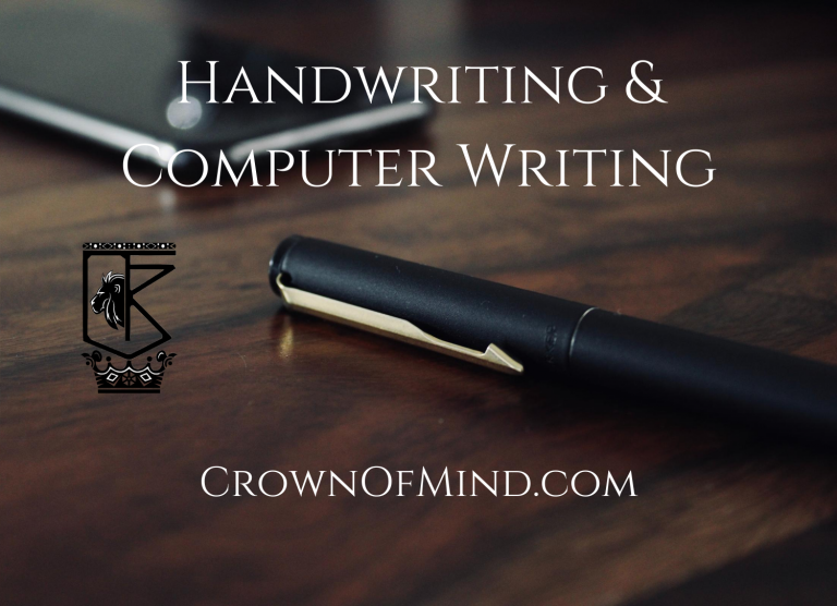 Handwriting & Computer Writing